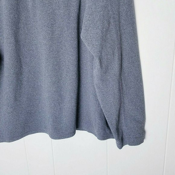 L.L. Bean Gray 1/4 Zip Fleece Pullover Jacket Men XL - Picture 10 of 12